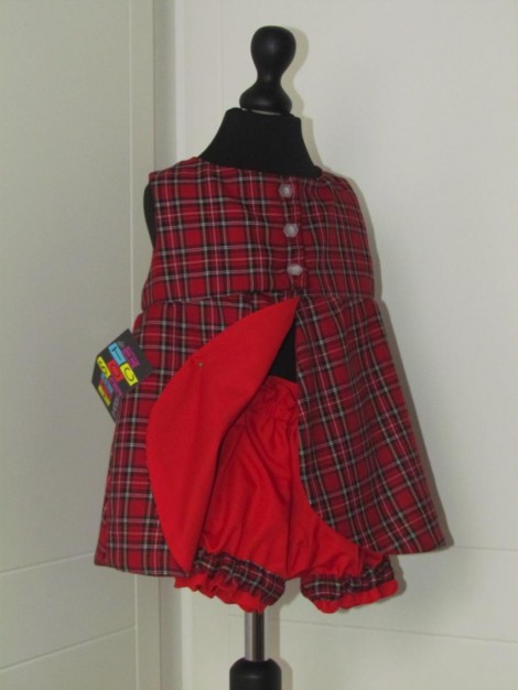 Tulip Dress - Tartan with matching panties