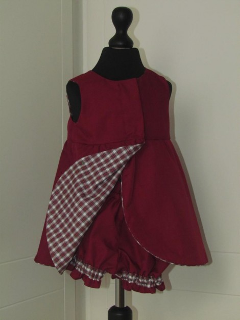 Tulip dress - tartan with matching panties