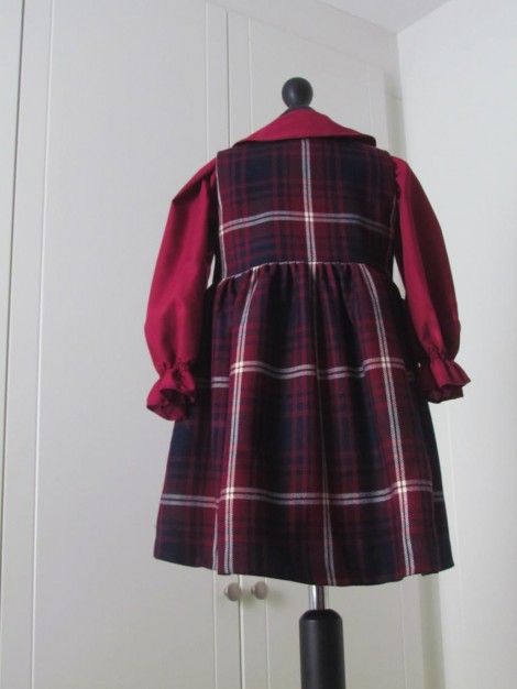 Tartan pinafore ensemble