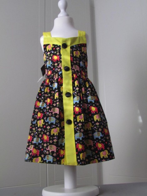 Button through pinafore